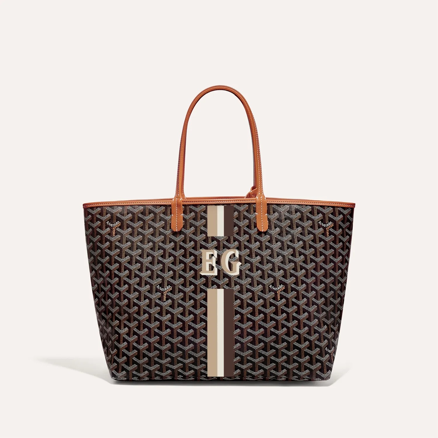 Goyard Saint Louis PM Bag Stripes and Lnitials - Image 2